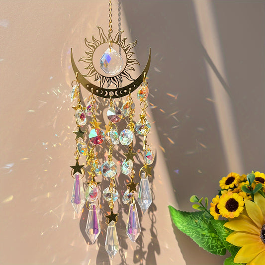 Blossom & Radiate Crystal Suncatcher Wind Chime Glass