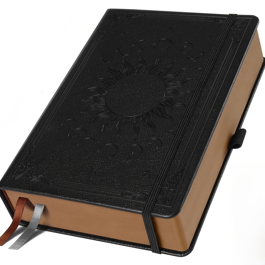 Vintage Sun Moon Hardcover Journal With 360 Lined Pages