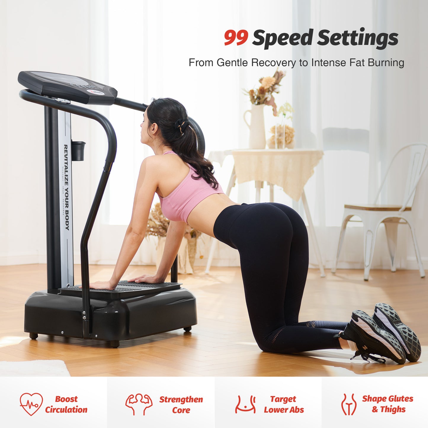 CO-Z 99 Level Vibration Plate With 3 Preset Programs