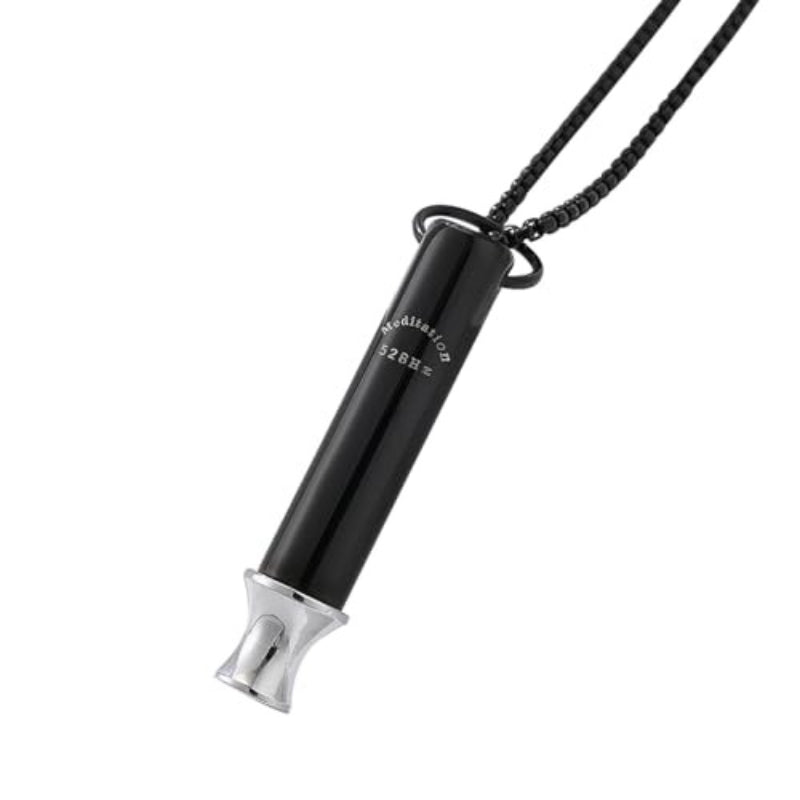 JewelryWe 528Hz Anxiety Necklace Stainless Steel Pendant