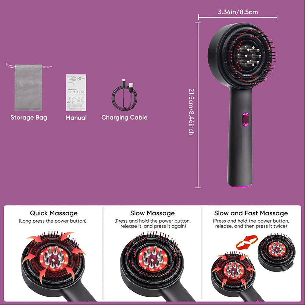 2 In 1 Hair Oil Applicator Scalp Massager For Growth