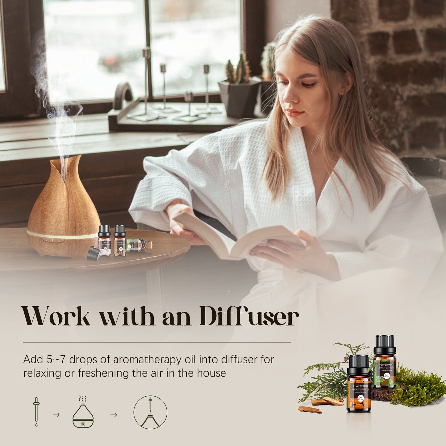 Totatuit Woody And Herbal Essential Oils Set 14 Fragrances