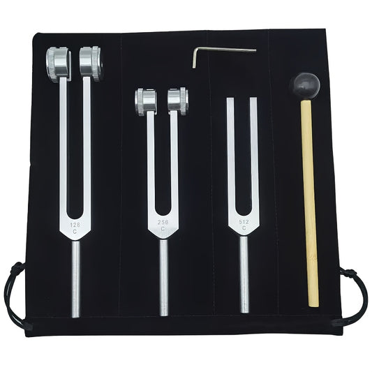 Blossom & Radiate Chakra Tuning Fork Set 128Hz 256Hz 512Hz
